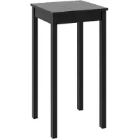 Syfax Tavolo da Bar in MDF Nero 55x55x107 cm