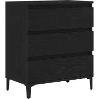 Syfax Credenza Rovere Nero 60 x 35 x 70 cm Legno multistrato
