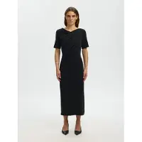 Selected Vestito Midi Donne Nero S