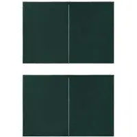 Syfax Parete per Tendostruttura in PE 2 pz con Zip Verde