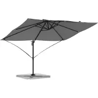 Syfax Ombrellone 351 x 250 x 260 cm Poliestere e Alluminio Antracite