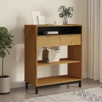 Prolenta Maison Exclusive - Tavolo da bar FLAM, 92x45x110 cm, in legno massello di pino