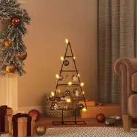 Prolenta Maison Exclusive - Albero di Natale decorativo in metallo nero 60 cm