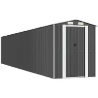 Syfax Capanno da Giardino Antracite 192x1021x223cm in Acciaio Zincato
