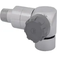 Schlosser Js Thermostatventil Winkeleckform Anschl.re,Dn15,1/2",Edelst.design