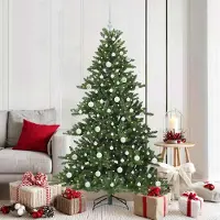 Prolenta Maison Exclusive - Albero di Natale artificiale pieghevole, verde, 180 cm, in PVC e acciaio