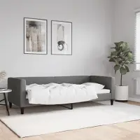 Prolenta Maison Exclusive - Letto a giorno, colore grigio scuro, 80x200 cm, tessuto