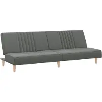 Syfax Divano Letto Grigio Scuro in Tessuto