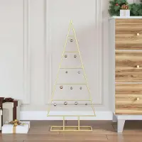Prolenta Maison Exclusive - Albero di Natale in metallo, color oro, 90 cm. Realizzato in acciaio con rivestimento a polvere
