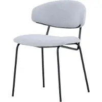 Furnlux Classic FURNLUX Sedia da sala da pranzo Chico Grey Und Black 50cm / Hauptfarbe: Grau / Dimensioni: 50 x 57 x 79 cm
