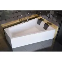 AEA Design per vasche da bagno angolari, vasche moderne angolari, vasca da bagno angolare bianca, vasca in acrilico