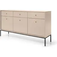 Furnlux Classic FURNLUX Credenza Mono Beige Und Black 154cm / Hauptfarbe: Beige / Dimensioni: 154 x 39 x 84 cm