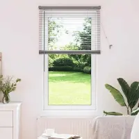 Syfax Tenda Veneziana Argento 130 x 80 cm 25 mm Alluminio