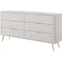 Furnlux Classic FURNLUX Credenza Lante Bianco 163cm / Colore principale: Beige / Dimensioni: 163 x 81 x 38 cm