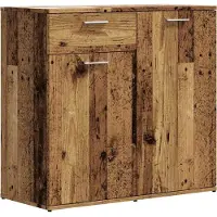 Syfax Credenza Legno Antico 80x36x75 cm in Truciolato