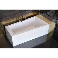 AEA Vasca da bagno angolare di design Vasca da bagno angolare moderna Vasca da bagno trapezoidale Acrilico