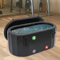 StarTech.com Vasca da bagno gonfiabile - Vasca da bagno autoportante - PVC/gomma, capacità 275 litri - Vasca per bagni a freddo, ideale per sportivi - Dimensioni: 132 x 70 x 62 cm - Colore: nero
