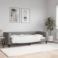 Prolenta Maison Exclusive - Letto a giorno color taupe, 80x200 cm, rivestito in tessuto
