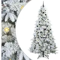 Syfax Albero di Natale Artificiale con Rami Pieghevoli Bianco 240 cm