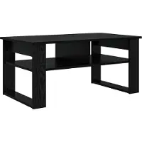 Syfax Tavolino da salotto Rovere Nero 96 x 54 x 44 cm