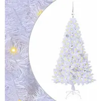 Syfax Albero di Natale artificiale Bianco 150 cm PVC e Acciaio