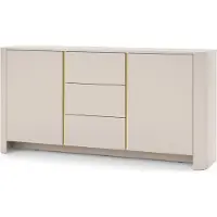 Furnlux Classic Credenza FURNLUX Bari Oro e Beige 168 cm / Colore principale: beige / Dimensioni: 168 x 84 x 39 cm