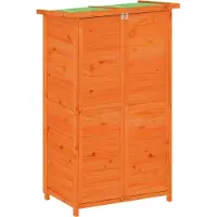 Syfax Rimessa da Giardino Marrone 83x57x140 cm Legno Massello di Pino
