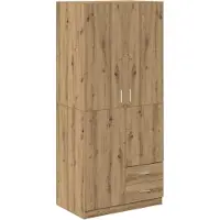 Syfax Armadio Rovere Artigianale 80x52x180 cm in Legno Multistrato