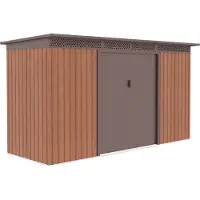 G21 Casetta da giardino GRAH 483 - 340 x 142 cm, marrone
