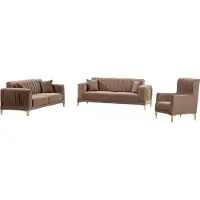 AEA Sofa 3-Sitzer Wohnzimmer 3tlg Couch Komplettsofa Lounge-Garnitur Relaxgarnitur