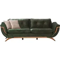 Xl Moebel Gmbh Grüner Designer Polstersofa 3-Sitzer Wohnzimmer Dreisitzer Textil Couch Sofa