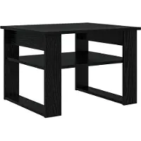 Syfax Tavolino da salotto Rovere Nero 64 x 54 x 44 cm