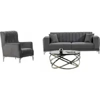 AEA Sofa 3-Sitzer Wohnzimmer-Set Relaxgarnitur Komplettsofa Couch Lounge-Garnitur