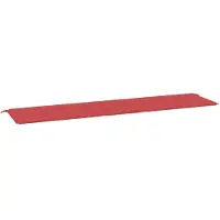 Syfax Cuscino per Panca Rosso 200x50x3 cm in Tessuto Oxford