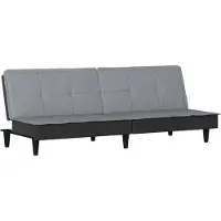 Syfax Divano Letto Grigio Chiaro in Tessuto
