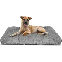 AIO Factory Cuscino per cani High Side Shaggy 100x70 cm grigio chiaro