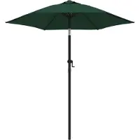 Syfax Ombrellone Verde 200x224 cm in Alluminio