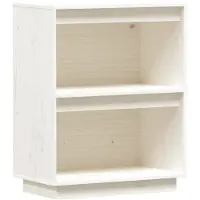 Syfax Mobile Consolle Bianco 60x34x75 cm in Legno Massello di Pino