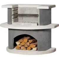 Buschbeck Barbecue Copenhagen Dimensioni L65 x P110 x H93 cm bianco-antracite