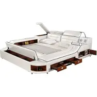 Xl Moebel Gmbh Multifunktions Bett Doppel Betten Hotel xxl big Polster Betten USB Sound System