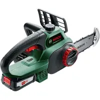 Bosch Motosega, batteria, 18 V, batteria da 2,5 Ah, catena Oregon, velocità di taglio 4,8 m/s