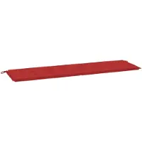 Syfax Cuscino per Panca Rosso 180x50x3 cm in Tessuto Oxford