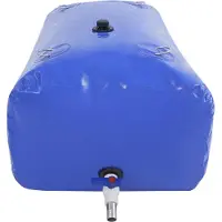 StarTech.com Serbatoio pieghevole per acqua/sacca per acqua - Volume 240 l - Dimensioni 100×60×40 cm - Temperatura −40–80 °C - Per acqua piovana, campeggio, camper, emergenze - Blu