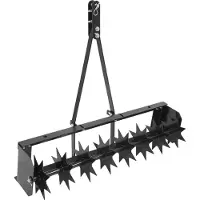 StarTech.com Arieggiatore da attacco – 81 cm, aeratore per tosaerba – 8 lame – profondità di penetrazione 5 cm – distanza tra le lame 10 cm – acciaio – nero
