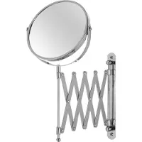 HowHomely | Specchio da bagno - Specchio telescopico per vanità - 35 x 19 x 68 cm - Specchio da parete