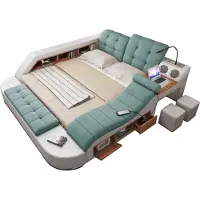 Xl Moebel Gmbh Bett Doppel Leder Polster Betten Multifunktion mit Massagefunktion Regale