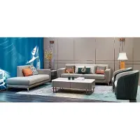 Xl Moebel Gmbh Divano in pelle, set completo con chaise longue, composto da: divano a 3 posti e poltrona reclinabile, set da 4 pezzi.