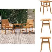 vidaXL Tavolino 45x45x60 cm in legno massiccio di acacia - Tavoli da giardino