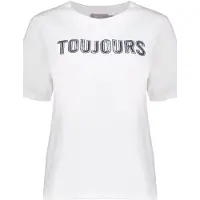 Geisha T-shirt Toujours Off-white/blue Taglia: XS | Maglie Sportivi Outlet | Donna | Bianco
