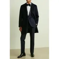Reiss Sb 1b Satin Peak Slim Tux Jacket Navy Taglia: 38 | Pantaloni da completo Outlet | Uomo | Blu